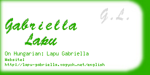 gabriella lapu business card